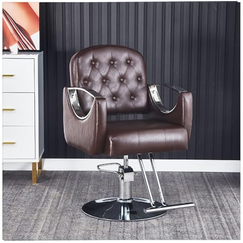 Friseurstuhl, Stylingstuhl für Friseursalon, robuste Hydraulikpumpe, 360° drehbar mit Fußstütze, Friseur-Beauty-Spa-Ausrüstung Friseurstuhl, Stylingstuhl für Friseursalon, robuste Hydraulikpumpe, 360° drehbar mit Fußstütze, Friseur-Beauty-Spa-Ausrüstung von Generisch