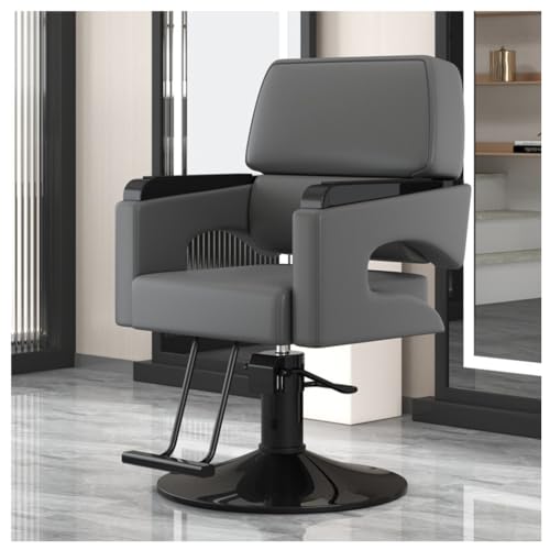 Friseurstuhl - Verstellbarer Friseurstuhl mit Fußstütze, 360 Grad drehbar, hydraulisch für Salon und Kosmetikstudio Friseurstuhl - Verstellbarer Friseurstuhl mit Fußstütze, 360 Grad drehbar, hydraulisch für Salon und Kosmetikstudio von Generisch