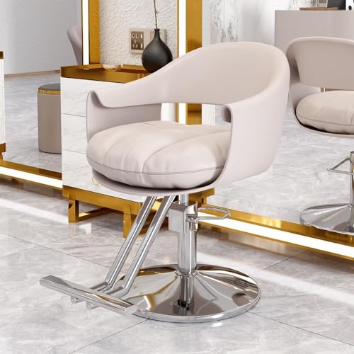 Friseurstuhl mit robuster Hydraulikpumpe, um 360° drehbar, verstellbar, Wellness-Ausrüstung von Generisch