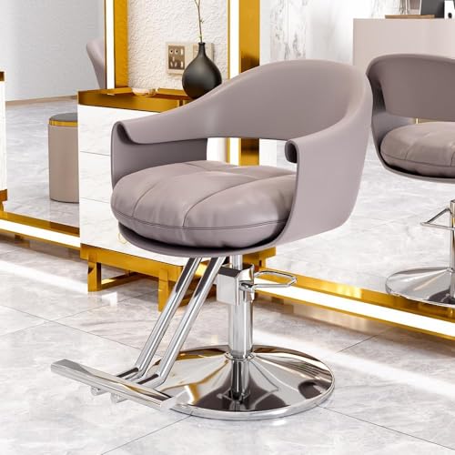 Friseurstuhl mit robuster Hydraulikpumpe, um 360° drehbar, verstellbar, Wellness-Ausrüstung von Generisch