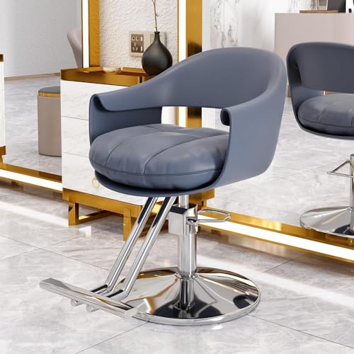 Friseurstuhl mit robuster Hydraulikpumpe, um 360° drehbar, verstellbar, Wellness-Ausrüstung von Generisch