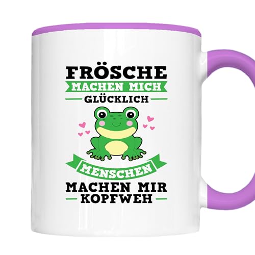 Frösche Tasse | Frösche machen mich glücklich | Frog Geschenk Frog Frösche Tiere von Generisch