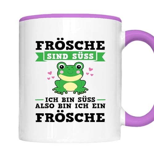 Frösche Tasse | Frösche sind süss ich bin süss also bin ich ein Frösche | Frösche Geschenk Frog Frösche Tiere von Generisch