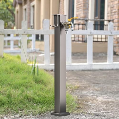 Frostfreier Wasserhahn für den Außenbereich mit Doppelausläufen - dekoratives Wasserspiel & Spender 80 cm vertikale Säule Hydrant für Bewässerung & Waschen Frostschutz-Gartenbrunnen Frostfreier Wasserhahn für den Außenbereich mit Doppelausläufen - dekoratives Wasserspiel & Spender 80 cm vertikale Säule Hydrant für Bewässerung & Waschen Frostschutz-Gartenbrunnen von Generisch