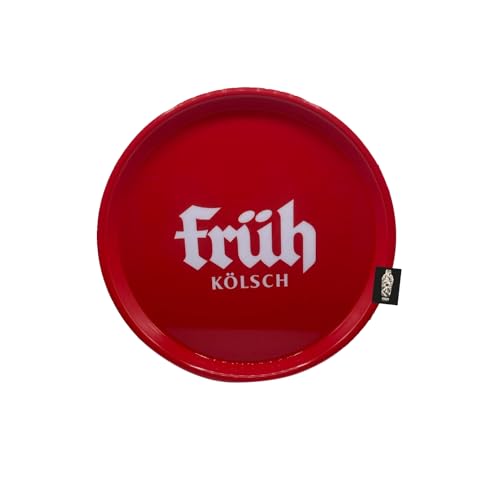 Früh Kölsch Tablett Serviertablett Kellnertablett Rot ca. 37cm Durchmesser von Generisch