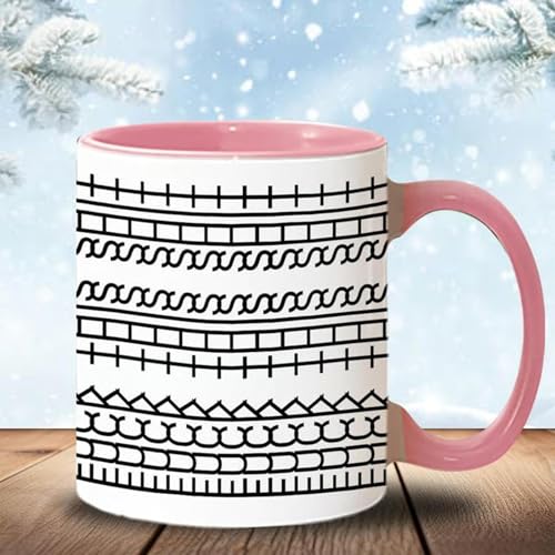 Fuck This Dhit Tasse, Mug, 350ML Fucks This Shit Keramik Kaffeetasse, kaffeebecher porzellan mit Isoliertem Henkel, Lustigekaffeetasse, für Heiße & Kalte Getränke (Rosa) von Generisch