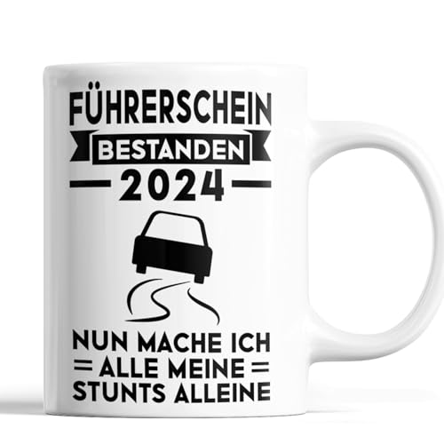 Führerschein Tasse | Führerschein bestanden 2024 | Führerschein Geschenk Fahranfänger Tasse Führerschein bestanden Kaffeebecher lustig Führerschein Tasse | Führerschein bestanden 2024 | Führerschein Geschenk Fahranfänger Tasse Führerschein bestanden Kaffeebecher lustig von Generisch