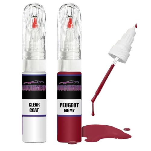 Für Peugeot Rouge M6MY + Klarlack Ausbesserungslack Fix Kit Für Peugeot Rouge M6MY + Klarlack Ausbesserungslack Fix Kit von Generisch