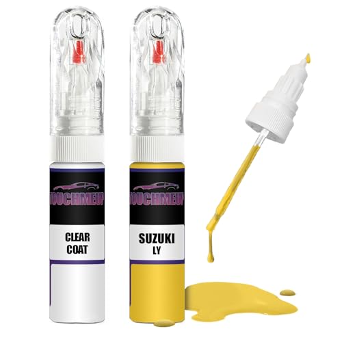 Für Suzuki Light Yellow LY + Klarlack Ausbesserungslack Fix Kit von Generisch