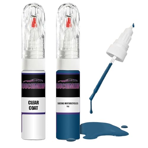 Für Suzuki Motorräder Candy Napoleon Blue YHJ + Klarlack Ausbesserungslack Fix Kit Für Suzuki Motorräder Candy Napoleon Blue YHJ + Klarlack Ausbesserungslack Fix Kit von Generisch
