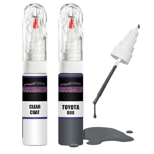 Für Toyota Matt Storm Grey D08 + Klarlack Ausbesserungslack Fix Kit Für Toyota Matt Storm Grey D08 + Klarlack Ausbesserungslack Fix Kit von Generisch
