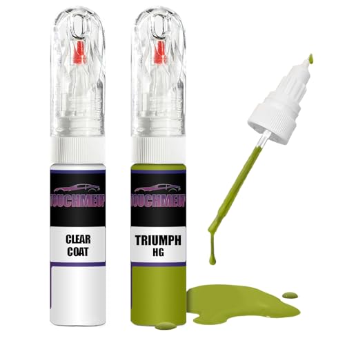 Für Triumph Roulette Green HG + Klarlack Ausbesserungslack Fix Kit von Generisch