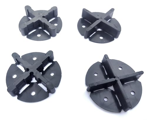 Fugenkreuze mit Teller Fliesenkreuze Terrassenplatten Plattenteller-Fugenbreite 3/4/5/6 mm Fugenkreuz mit Bodenplatte (200 Stk., 5 mm) von Generisch