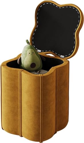 Fußhocker, Ottomane, gepolsterter Samtstoff, Aufbewahrungs-Pouf für Wohnzimmer, Schlafzimmer, Eingangsbereich, Arbeitszimmer, Flur – Maximales Gewicht 150 kg Fußhocker, Ottomane, gepolsterter Samtstoff, Aufbewahrungs-Pouf für Wohnzimmer, Schlafzimmer, Eingangsbereich, Arbeitszimmer, Flur – Maximales Gewicht 150 kg von Generisch