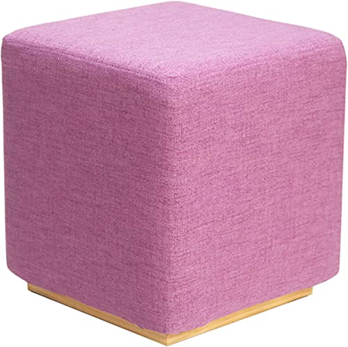 Fußhocker, gepolsterter Schaumstoffsitz, kleiner quadratischer Polsterhocker für Wohnzimmer oder Schminktisch von Generisch