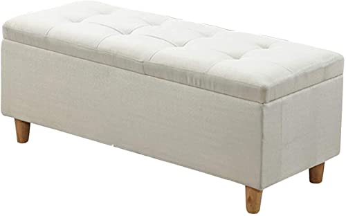 Fußhocker Aufbewahrungsbox Stoff Aufbewahrungshocker Sofa Hocker Schuhe Bank Aufbewahrung Ottomane Klappdeckel 78,7 cm Kissen Fußhocker Fußhocker Aufbewahrungsbox Stoff Aufbewahrungshocker Sofa Hocker Schuhe Bank Aufbewahrung Ottomane Klappdeckel 78,7 cm Kissen Fußhocker von Generisch