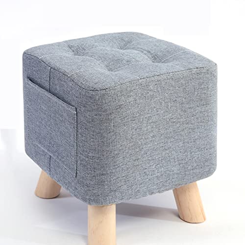 Fußhocker Ottomane, weiches Leinen gepolstert, kompakt und vielseitig für Wohnzimmer und Schlafzimmer, ideal zum Entspannen und Schuhwechseln Fußhocker Ottomane, weiches Leinen gepolstert, kompakt und vielseitig für Wohnzimmer und Schlafzimmer, ideal zum Entspannen und Schuhwechseln von Generisch
