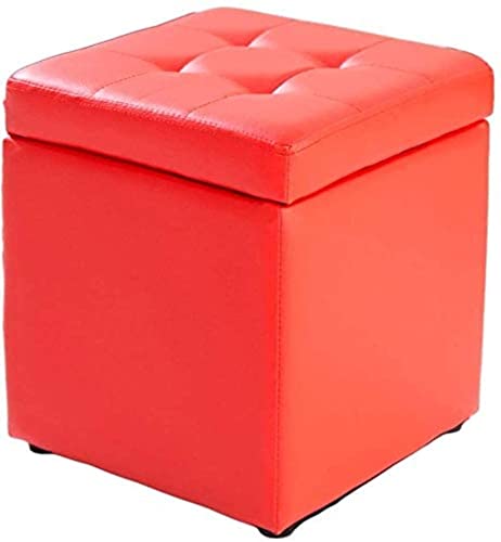 Fußhocker Ottomane Aufbewahrungswürfel Kunstleder Polsterkiste Spielzeugkiste Truhe funktional Wohnzimmer Schlafzimmer von Generisch
