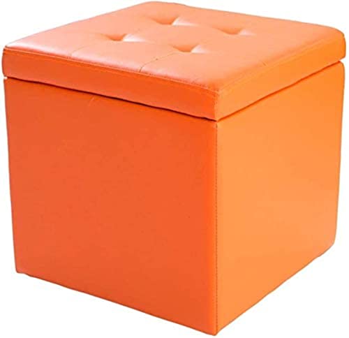 Fußhocker Ottomane Aufbewahrungswürfel Kunstleder Polsterkiste Spielzeugkiste Truhe funktional Wohnzimmer Schlafzimmer Fußhocker Ottomane Aufbewahrungswürfel Kunstleder Polsterkiste Spielzeugkiste Truhe funktional Wohnzimmer Schlafzimmer von Generisch