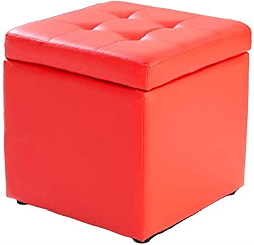 Fußhocker Ottomane Aufbewahrungswürfel Kunstleder Polsterkiste Spielzeugkiste Truhe funktional Wohnzimmer Schlafzimmer Fußhocker Ottomane Aufbewahrungswürfel Kunstleder Polsterkiste Spielzeugkiste Truhe funktional Wohnzimmer Schlafzimmer von Generisch