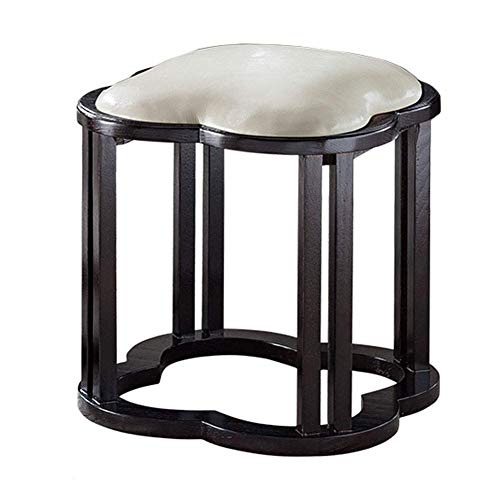 Fußhocker Ottomane Pouf Polsterstoff Rund Design Schuhhocker Stufenauflage Deko für Wohnzimmer von Generisch