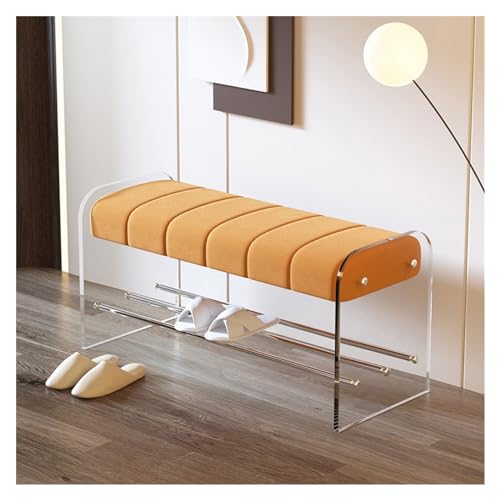 Fußhocker für Eingangstür, transparenter Acryl-Schuhwechselhocker, kompakte Heimbank für Schlafzimmer und Garderobe, stilvolle Outdoor-Schuhaufbewahrung Fußhocker für Eingangstür, transparenter Acryl-Schuhwechselhocker, kompakte Heimbank für Schlafzimmer und Garderobe, stilvolle Outdoor-Schuhaufbewahrung von Generisch