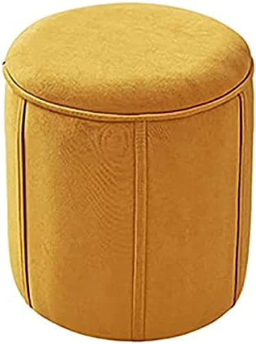 Fußhocker mit Flanellpolsterung – vielseitiger Wohnzimmerhocker, Schlafzimmer-Schuhregal und Sofa-Hocker für organisierte Räume von Generisch