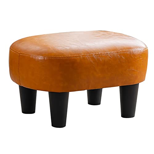 Fußstütze, strapazierfähiger PU-Polster-Pouf, komfortables, rechteckiges Design, kleiner Hocker, 40 x 30 x 25 cm von Generisch