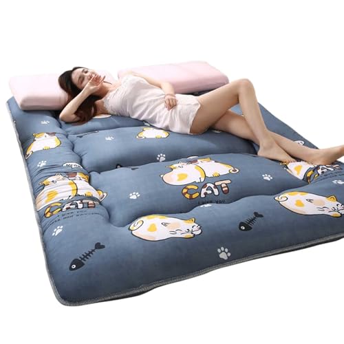 Futon-Matratze, 10,2 cm, aufrollbar, tragbar, faltbar, Tatami-Matte für Schlafzimmer, Wohnzimmer, Gästezimmer, Zelt Futon-Matratze, 10,2 cm, aufrollbar, tragbar, faltbar, Tatami-Matte für Schlafzimmer, Wohnzimmer, Gästezimmer, Zelt von Generisch