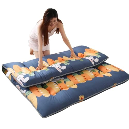 Futon-Matratze, 10,2 cm, aufrollbar, tragbar, faltbar, Tatami-Matte für Schlafzimmer, Wohnzimmer, Gästezimmer, Zelt Futon-Matratze, 10,2 cm, aufrollbar, tragbar, faltbar, Tatami-Matte für Schlafzimmer, Wohnzimmer, Gästezimmer, Zelt von Generisch