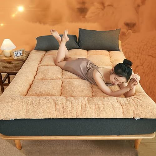 Futon-Matratze, Plüsch, faltbar, dick, warm, aufrollbar, Gästebett, Bodenmatratze in voller Größe für Schlafsaal Futon-Matratze, Plüsch, faltbar, dick, warm, aufrollbar, Gästebett, Bodenmatratze in voller Größe für Schlafsaal von Generisch