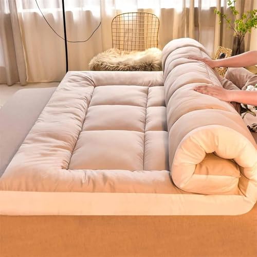 Futon-Matratze, extra dickes, faltbares Bodenbett für Camping und traditionelles Schlafen, Tatami-Matten-Design Futon-Matratze, extra dickes, faltbares Bodenbett für Camping und traditionelles Schlafen, Tatami-Matten-Design von Generisch