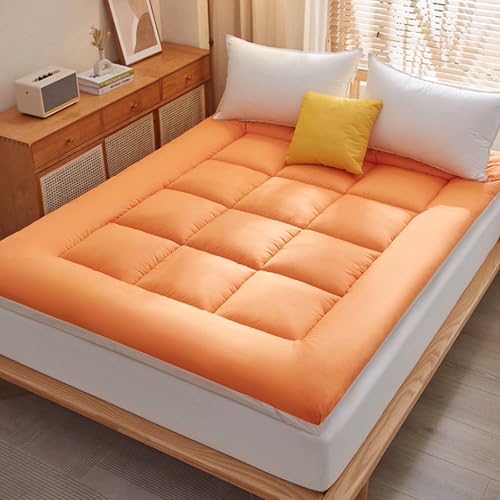 Futon-Matratze – tragbare aufrollbare Bodenmatte für Erwachsene – mit Baumwolle gefüllte Isomatte für Schlafzimmer, Sofa und Camping von Generisch