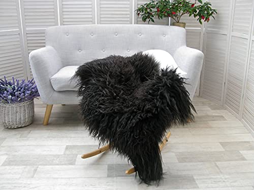 G465 Teppich aus echtem gelocktem Schaffell, weich, flauschig, natürlich, Überwurf für Sofa, gemütliche Heimdekoration, luxuriöser Fellteppich, perfekt für Wohnzimmer und Schlafzimmer G465 Teppich aus echtem gelocktem Schaffell, weich, flauschig, natürlich, Überwurf für Sofa, gemütliche Heimdekoration, luxuriöser Fellteppich, perfekt für Wohnzimmer und Schlafzimmer von Generisch