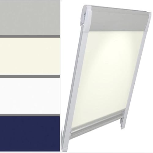 GDL SK19 Alutherm-Verdunkelungsrollo für VELUX Cabrio (193.22 Creme Rüclseite Alu, SK10 oberes Fenster) von Generisch