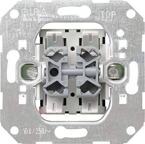 GIRA (0155 00) Einsatz Wipptaster 10AX 250V~ Wechsler 2-fach von GIRA