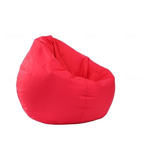 Gamer Sitzsack, wasserdicht, Oxford-Gewebe, leicht zu reinigen, langlebig und bequem, für den Innen- und Außenbereich, Rot, 100 cm x 120 cm (Füllung nicht im Lieferumfang enthalten) von Generisch
