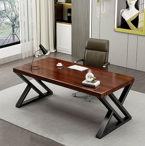 Gaming-Schreibtisch, modern, schlicht, natürliches Massivholz, Computertisch, Arbeitszimmer, Schreibtisch, Metallrahmen, Chefschreibtisch, Arbeitsplatz für Zuhause, Büro, platzsparendes Design (160 x) Gaming-Schreibtisch, modern, schlicht, natürliches Massivholz, Computertisch, Arbeitszimmer, Schreibtisch, Metallrahmen, Chefschreibtisch, Arbeitsplatz für Zuhause, Büro, platzsparendes Design (160 x) von Generisch