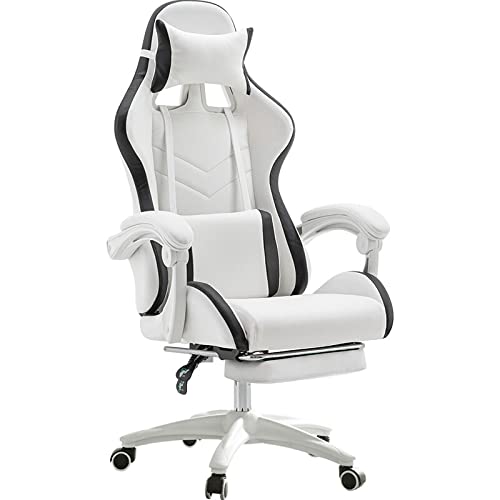 Gaming-Stuhl, ergonomischer Büro-Schreibtischstuhl, hohe Rückenlehne, Racing-PC-Computer-Bürostuhl mit Fußstütze und verstellbaren Armlehnen, strapazierfähig, ergonomisch Gaming-Stuhl, ergonomischer Büro-Schreibtischstuhl, hohe Rückenlehne, Racing-PC-Computer-Bürostuhl mit Fußstütze und verstellbaren Armlehnen, strapazierfähig, ergonomisch von Generisch