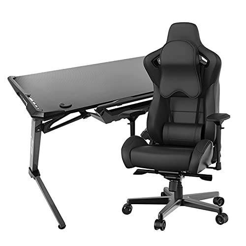 Gaming Stuhl Racing Style Drehstuhl Schreibtischstuhl Chefsessel Leder Bürostuhl für Erwachsene Höhenverstellbarer Sessel für Computer PC Nutzung von Generisch