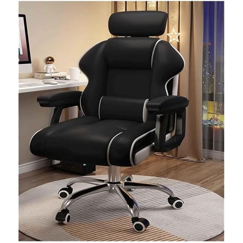 Gaming-Stuhl mit hoher Rückenlehne, PU-Leder, verstellbarer Büro-Schreibtischstuhl mit Lendenwirbelstütze und Kopfstütze, ergonomischer Computerstuhl für Zuhause und Büro Gaming-Stuhl mit hoher Rückenlehne, PU-Leder, verstellbarer Büro-Schreibtischstuhl mit Lendenwirbelstütze und Kopfstütze, ergonomischer Computerstuhl für Zuhause und Büro von Generisch