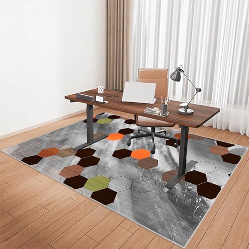 Gaming Stuhlmatte Rutschfester Schutz Büro Teppich Protector Stuhlmatte Bodenschutz für Bürostuhl Bürostuhl Matte für Hartholzboden 140 x 180 cm Mehrzweck-Hartbodenschutzmatte von Generisch