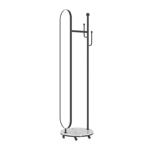 Ganzkörperspiegel mit Ständer und 360° drehbarem Kleiderbügelständer – 3-in-1-Garderobe und Ganzkörper-Metallbogenspiegel für Schlafzimmer, Wohnzimmer, Eingangsbereich und Garderobe Ganzkörperspiegel mit Ständer und 360° drehbarem Kleiderbügelständer – 3-in-1-Garderobe und Ganzkörper-Metallbogenspiegel für Schlafzimmer, Wohnzimmer, Eingangsbereich und Garderobe von Generisch