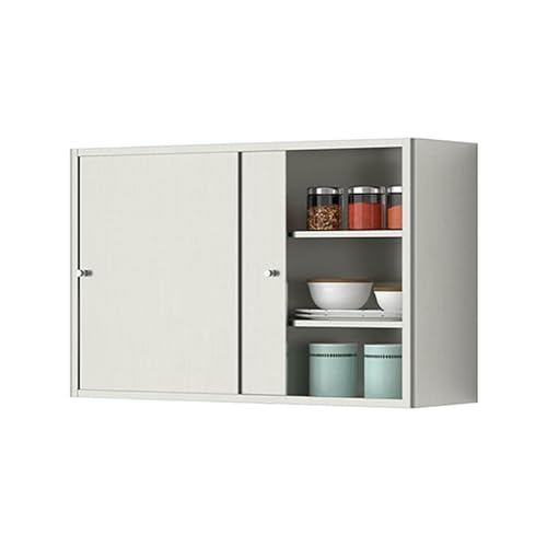 Garagen-Wandschrank aus Edelstahl mit verstellbaren Einlegeböden, silberfarben, 60 x 50 x 30 cm Garagen-Wandschrank aus Edelstahl mit verstellbaren Einlegeböden, silberfarben, 60 x 50 x 30 cm von Generisch