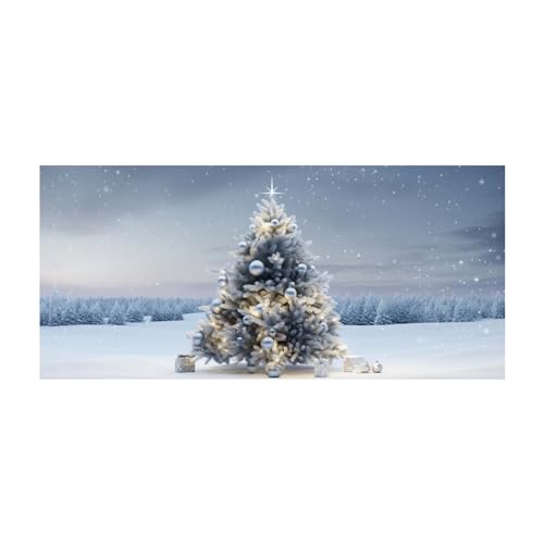 Garagentor-Dekoration "Merry Christmas" Garagentor-Banner, Wandbild, Abdeckung, 26 x 22 x 4 cm, großes Schild für Weihnachtsfeiertag, Party, khY147 (Silber, 26 x 22 x 4 cm) von Generisch