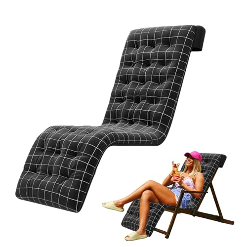 Garden Premium Adirondack - Hochlehner Outdoor-Stühle | Chaiselongue-Kissen für den Außenbereich | elastisches Kissen für Rasenmöbel: atmungsaktive Terrassen Sitzkissen von Generisch