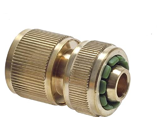 Gardena Kupplungsdosen mit Schlauchanschluss Kunststoff und Messing 1/2" - 3/4" verschiedene Varianten (Messing (mit Wasserstop), Schlauch Ø innen [mm] 13 (1/2")) von Generisch