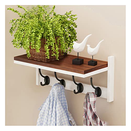 Garderobe mit Ablage, Holzhaken für Eingang, Schlüsselhalter und Post-Organizer für Wohnzimmer, Küche, Badezimmer Garderobe mit Ablage, Holzhaken für Eingang, Schlüsselhalter und Post-Organizer für Wohnzimmer, Küche, Badezimmer von Generisch