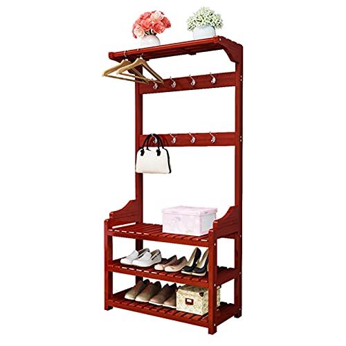 Garderobenständer, 3-in-1, freistehend, Flur, Schlafzimmer, Eingangsbereich, Regal für Kleidung, Schuhe und Hüte, tragbare Möbel mit einfachem Zugang Garderobenständer, 3-in-1, freistehend, Flur, Schlafzimmer, Eingangsbereich, Regal für Kleidung, Schuhe und Hüte, tragbare Möbel mit einfachem Zugang von Generisch