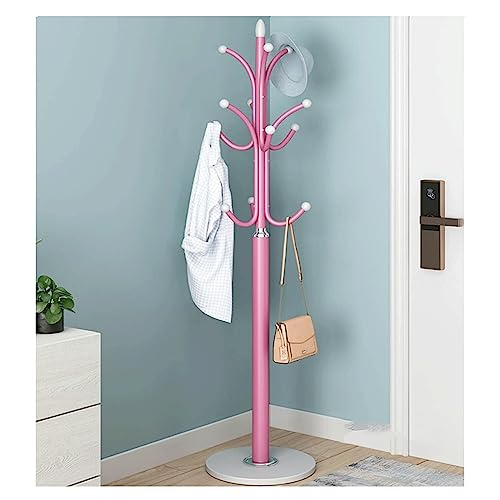 Garderobenständer aus Metall mit Marmorsockel, stilvolles Baum-Design für Hüte, Taschen, Regenschirme und Mäntel, moderner Eingangsbereich und stabiler Kleiderbügel von Generisch